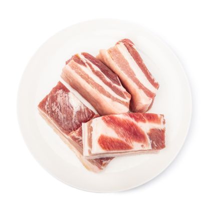 Pork Belly Skin On, Boneless,Frozen 3 lb