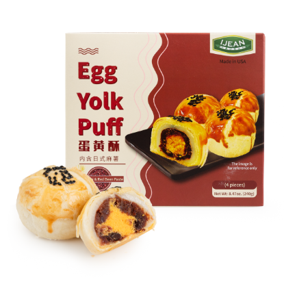 IJEAN Egg Yolk Puff with Mochi and Red Bean Paste 240 g