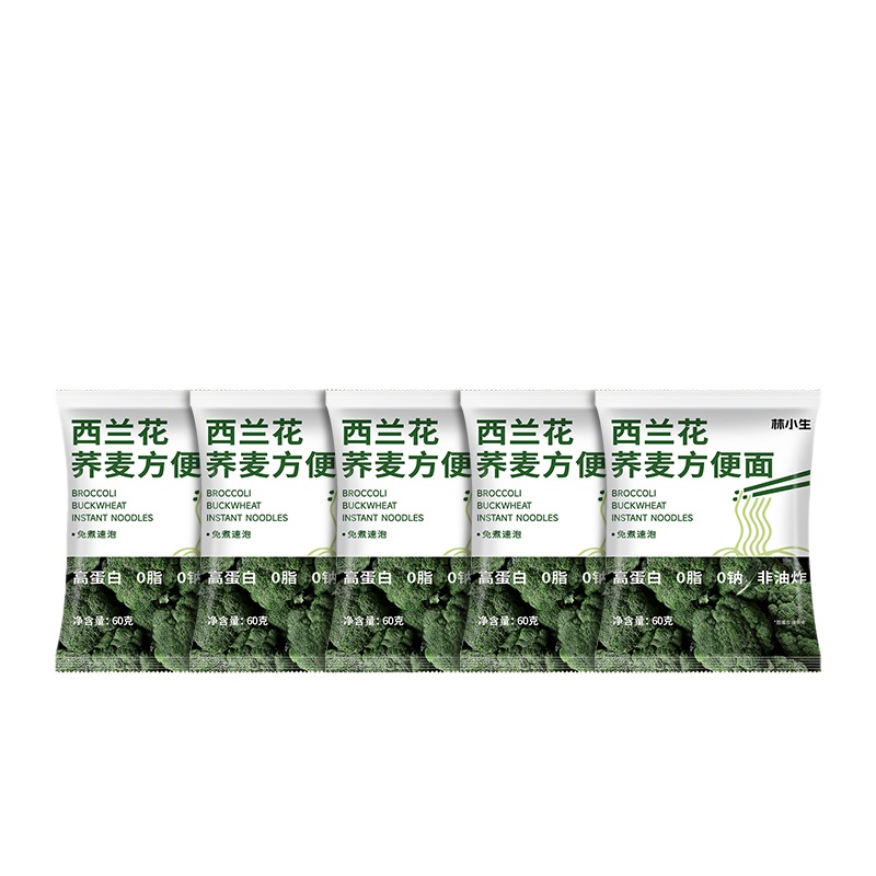 Broccoli buckwheat instant noodles 60g*5 bags 300 g