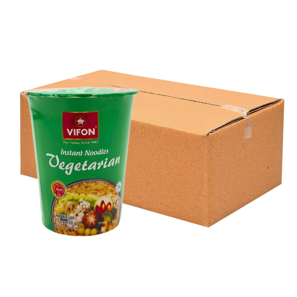 Vifon Vegetarian Cup Noodle 2.12oz pack of 12 1 each